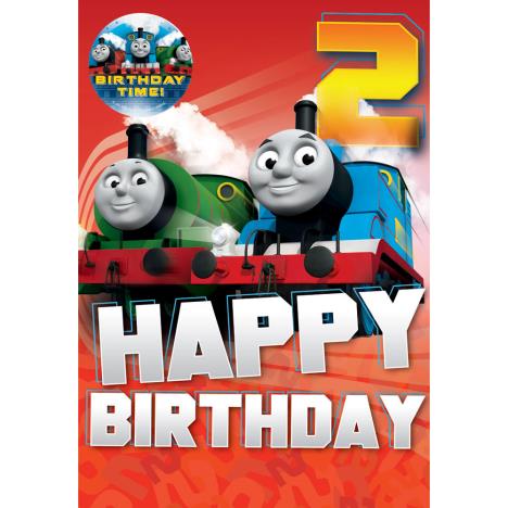 2nd Birthday Thomas & Friends Birthday Card With Badge £2.10